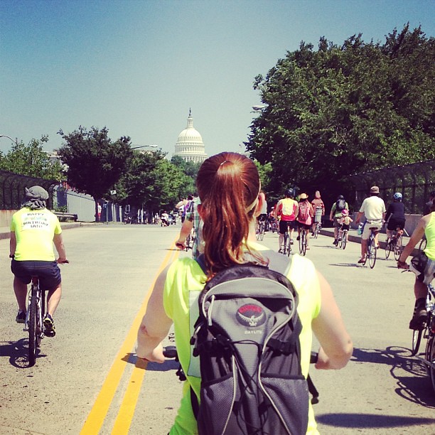 Bike parade heads for the Capitol #bikedc #tourdefat