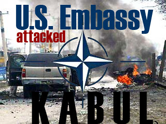 Rockets hit the United States embassy in Kabul, Afghanistan. The U.S. and NATO have occupied the Central Asian state for over twelve years. by Pan-African News Wire File Photos