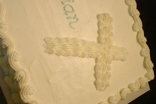 Baby Boy Baptism Cake by melissatarun