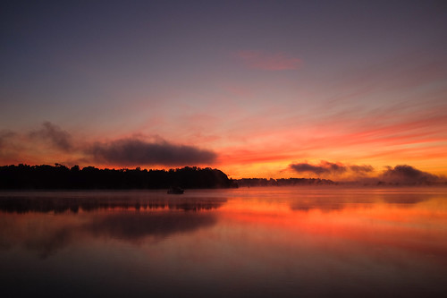 Sunrise on the Sassafras River off of the Chesapeake Bay. Fuji X100S, 1/450 @ f2, exp. comp. -1.0
