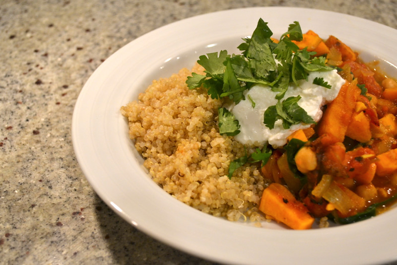 morrocan sweet potato, chickpea, and quinoa stew | things i made today