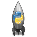 Python rocketship icon