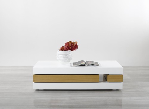 modern design coffee table white lacquer