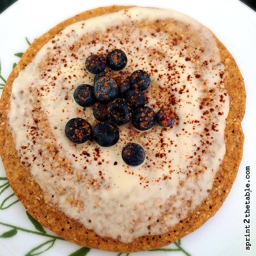 PrOATein Pancakes with Maple-Cinnamon Cream Cheese