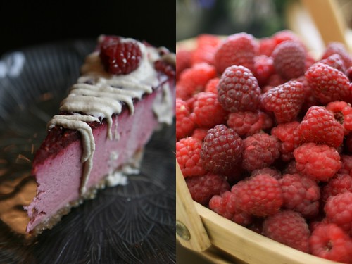 Raw Raspberry Cheesecake