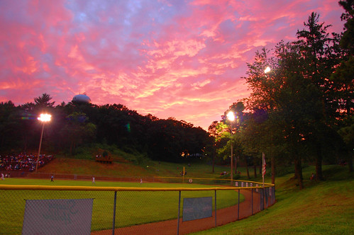 red sky at night, viroqua legion baseball delight.