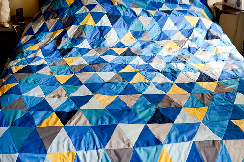 Step 17: Completed [Imperfect] Isosceles Triangle Quilt Top