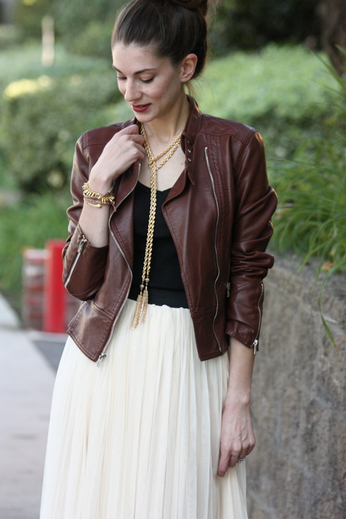 Leather+Tulle