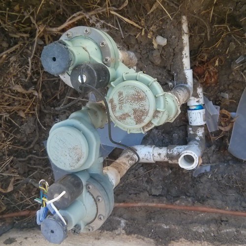 Water supply capped, broken valve turned