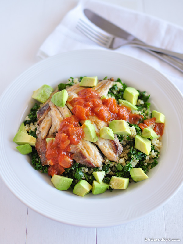 Green Sardine Quinoa Breakfast Bowl