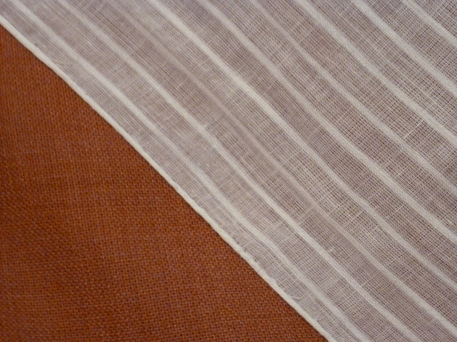 striped cotton gauze apron