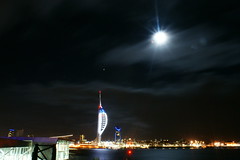Portsmouth Harbour by Moonlight, January 2014