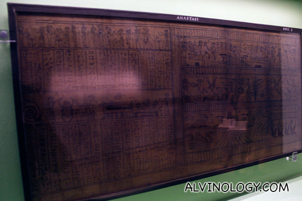 An Egyptian scroll 