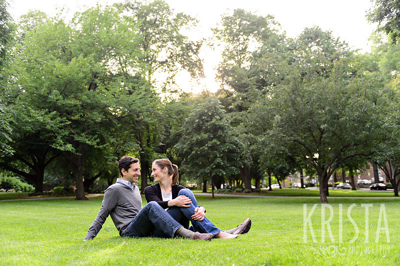 Summer Engagement Portrait Session in Brookline, MA