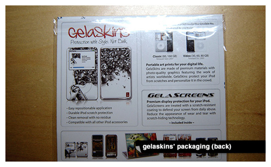 Gelaskins - The Packaging