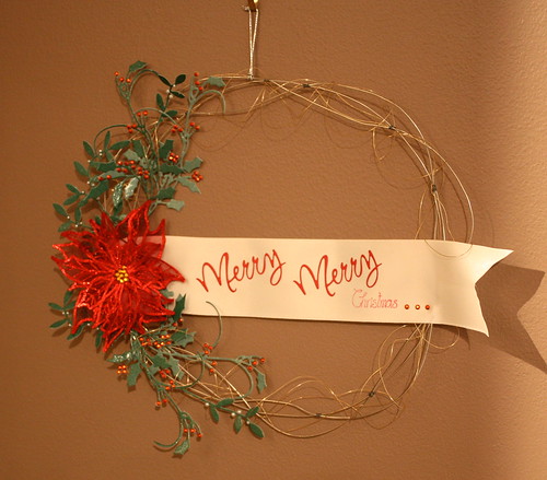 Christmas wire wreath