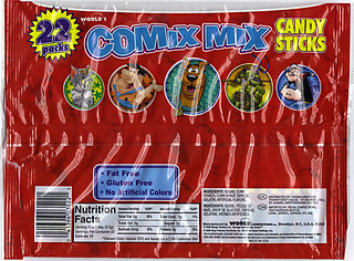 WORLD Confections :: COMIX MIX CANDY STICKS iv / ..bag (( 2008 ))