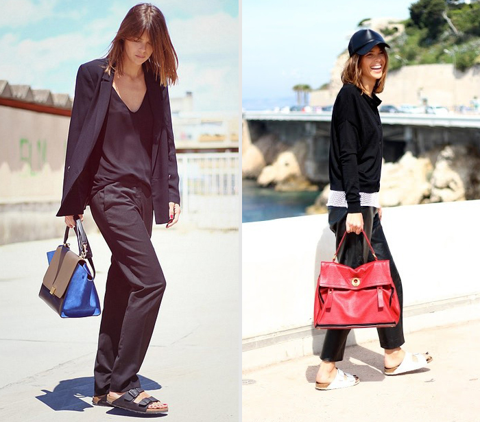 trend report barbara crespo slide sandals celebrities looks fashion blogger outfits blog de moda