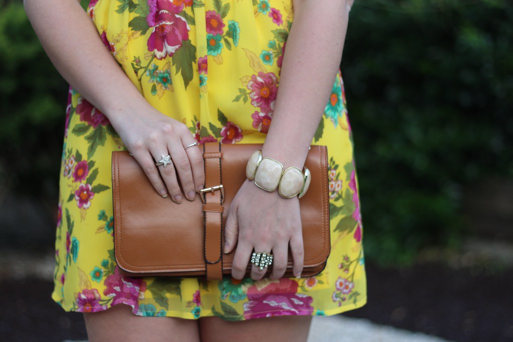 Living After Midnite: Jackie Giardina: Yellow Floral Dress: Fashion Outfit