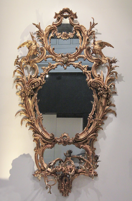 Mirror, about 1762-5, based on a design by Thomas Chippendale (1718-79), England