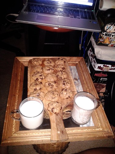 Brown Butter Oatmeal Chocolate Chip Cookies and Milk (July 10 2013)