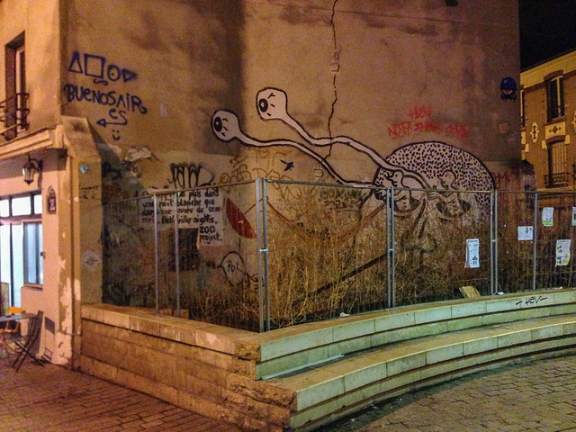 Paris Street Art at Night