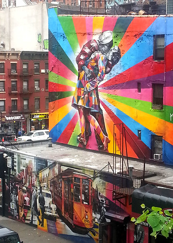 Colorful Kiss in NYC