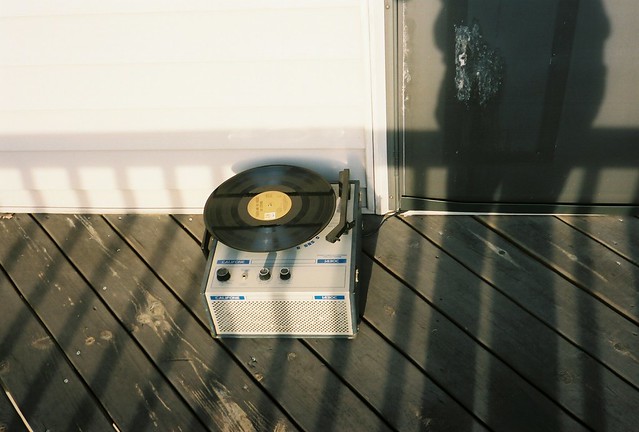 record player for the porch.
