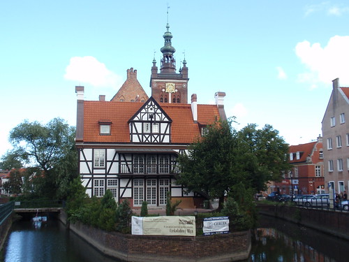 Small island Gdansk