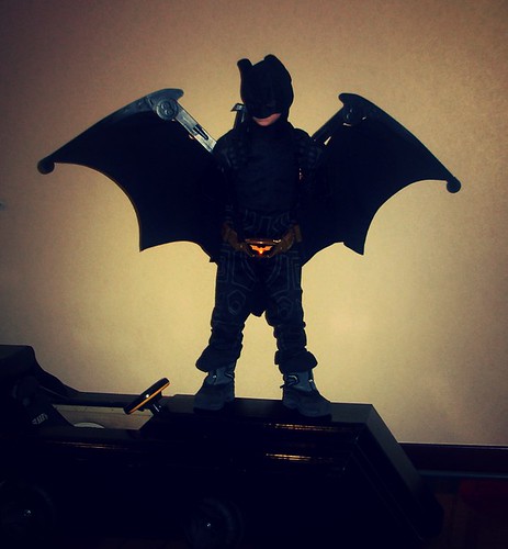 Young Batman and his Batmobile at Indiana Comic Con 2014