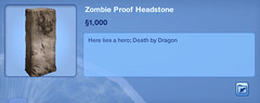 Zombie Proof Headstone