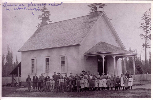 1909 Ray C Wisner at School near Forest, WA