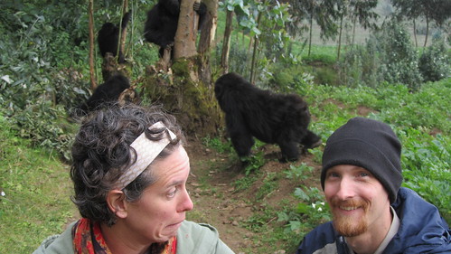 Might be my all-time favorite picture. Everyone wants to take pictures of you with the gorillas but I wasn't so keen to sit with my back to them!