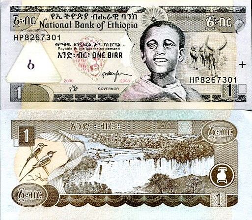1 Birr Etiópia 2008, Pick 46