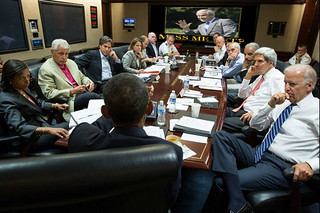 Obama Meets with Security Council in the White House Situation Room