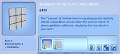 Tesseract Mirror by Van Allen Decor