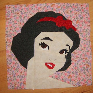 Princess 2 quilt block 2014 Snow White