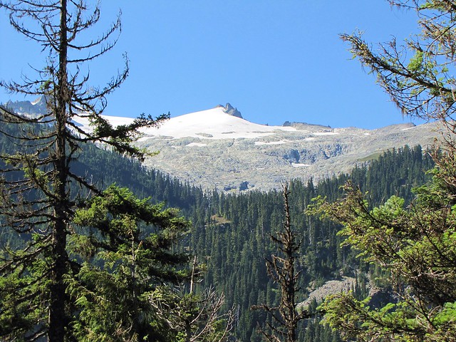 a snowy peak