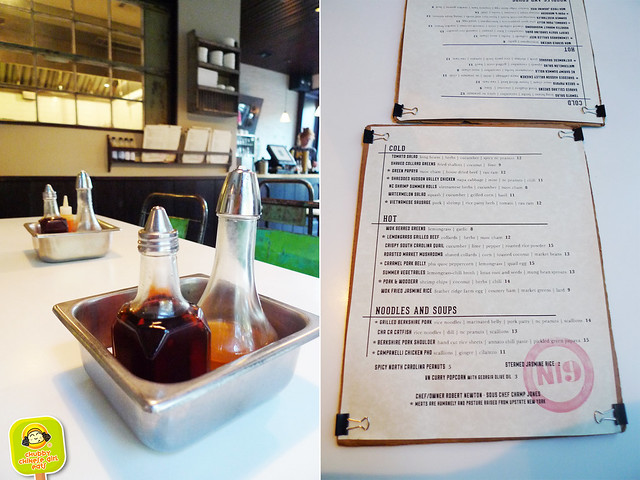 Nightingale 9 - vietnamese in Brooklyn - table setting and menu