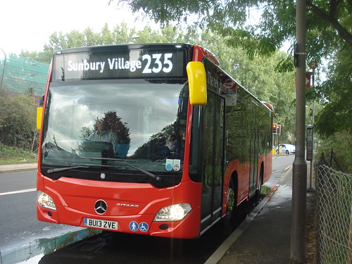 Abellio (Evobus) XMS1/MBK1 on Route 235, Hounslow Heath