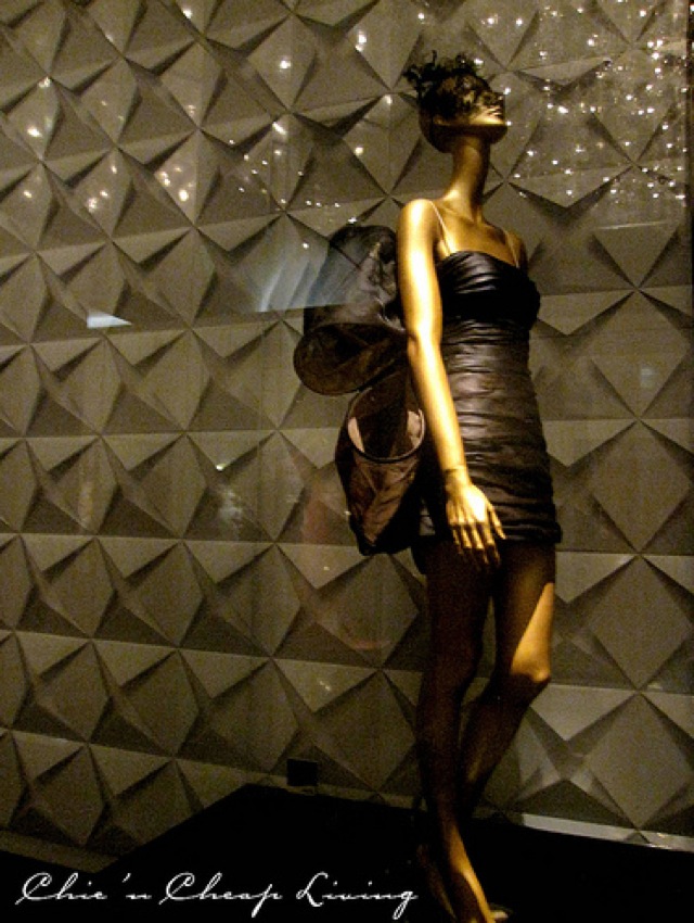 Valentino, Chrysalis lacquered lace gown 2009 at Valentino Retrospective - by Chic n Cheap Living