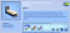 MyoPod Single Bed by Modern Arcology