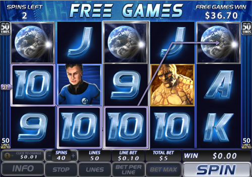 free Fantastic Four 50 Lines Free Spins