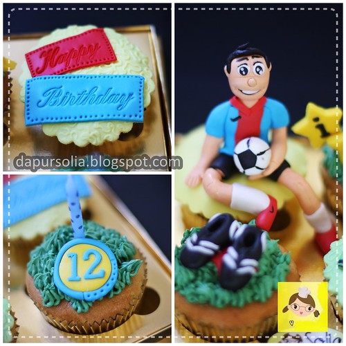 Soccer Cupcake for Ichan