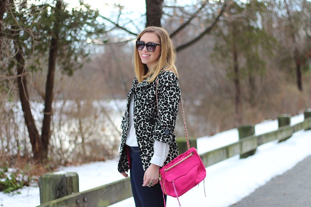 Leopard Coat, Hot Pink Bag, Deco Jewelry : Living After Midnite