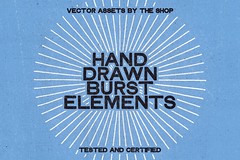 28 hand-drawn burst elements