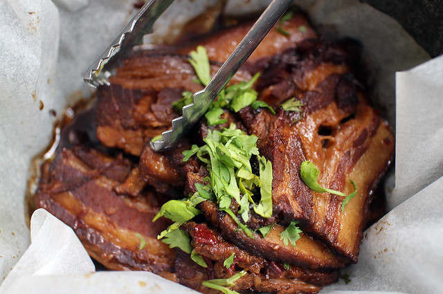 The gorgeous stewed pork for the Asian Sliders