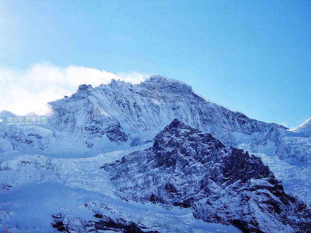 looking at Jungfrau from Kleine Scheidegg