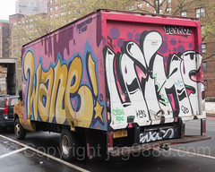 Graffiti Delivery Truck, East Harlem, New York City
