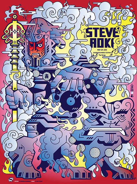Steve Aoki Poster for Sasquatch Music Fest